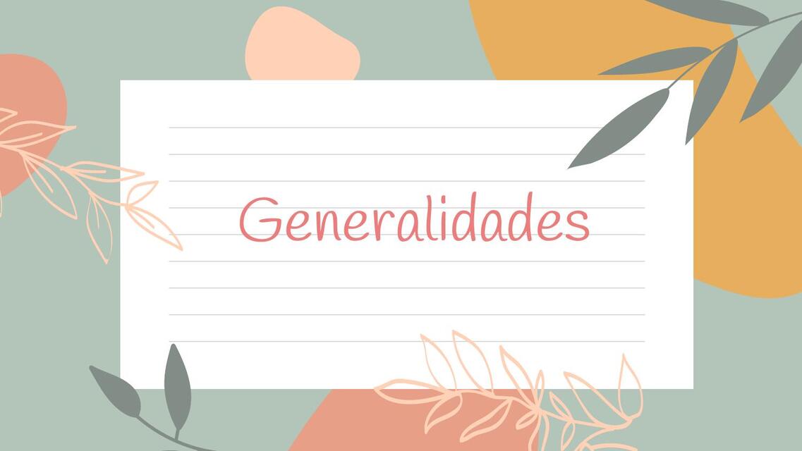 GENERALIDADES PARASITOLOGÍA