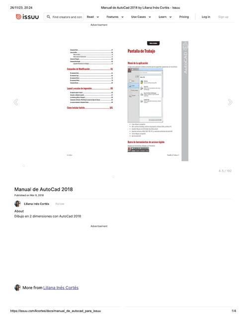 MANUAL AUTOCAD LILIANA INES CORTEZ