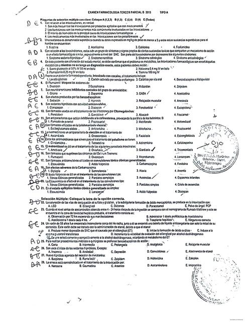 2DO PARCIAL FARMACOLOGÍA EXAMENES PASADOS