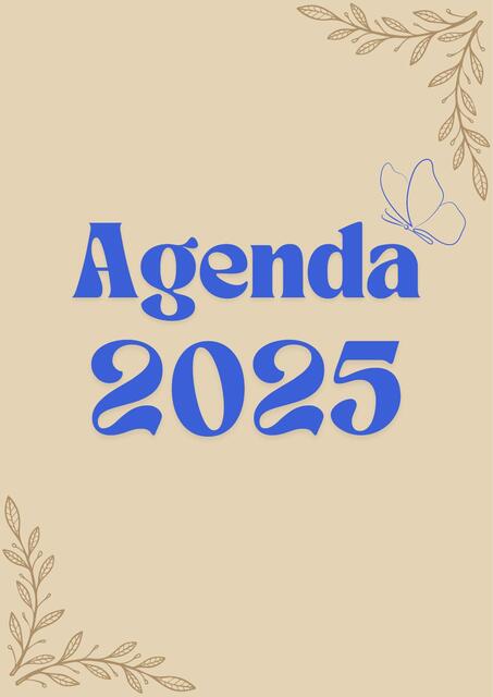 Agenda Organizadora 2025