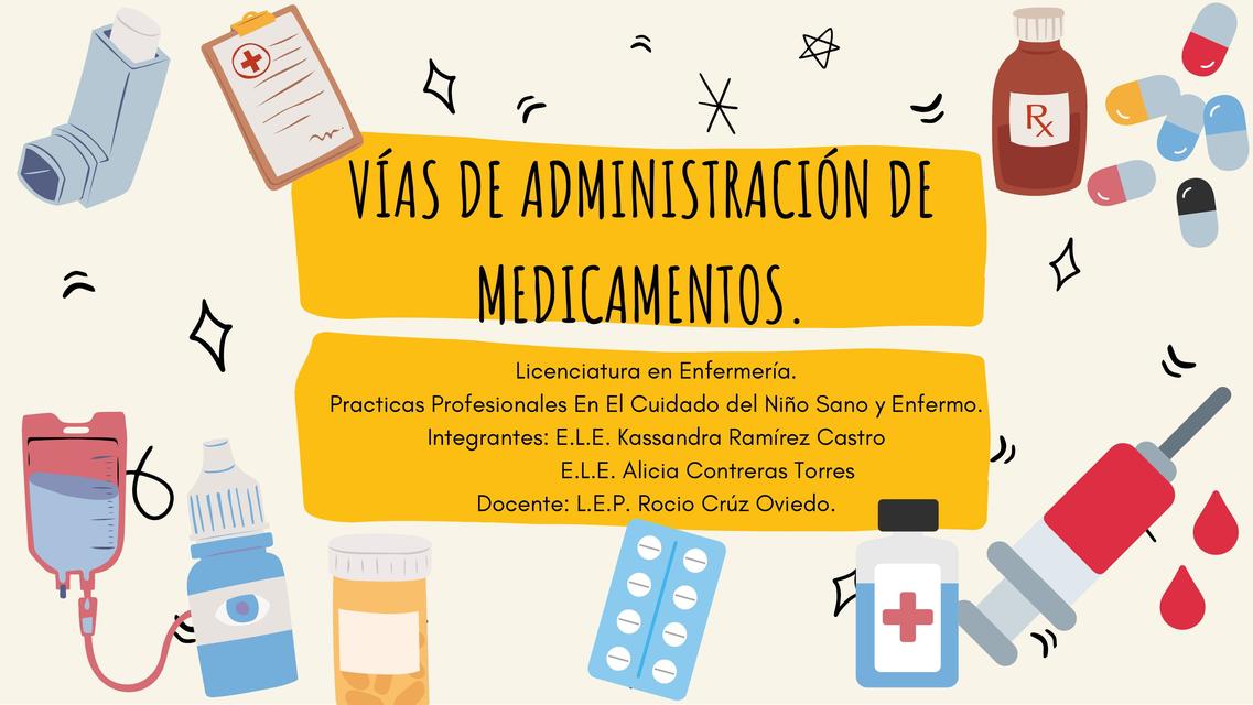 Vias De Administracion De Medicamentos Medicamentos Enfermeria Udocz