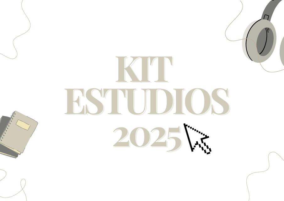 Kit de estudios planner 2025