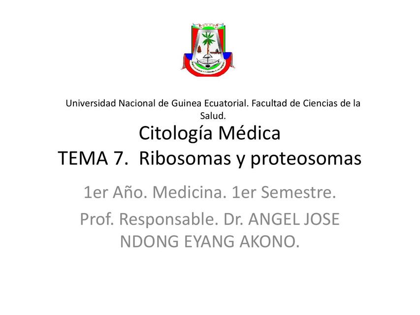 Citología Médica tema VII