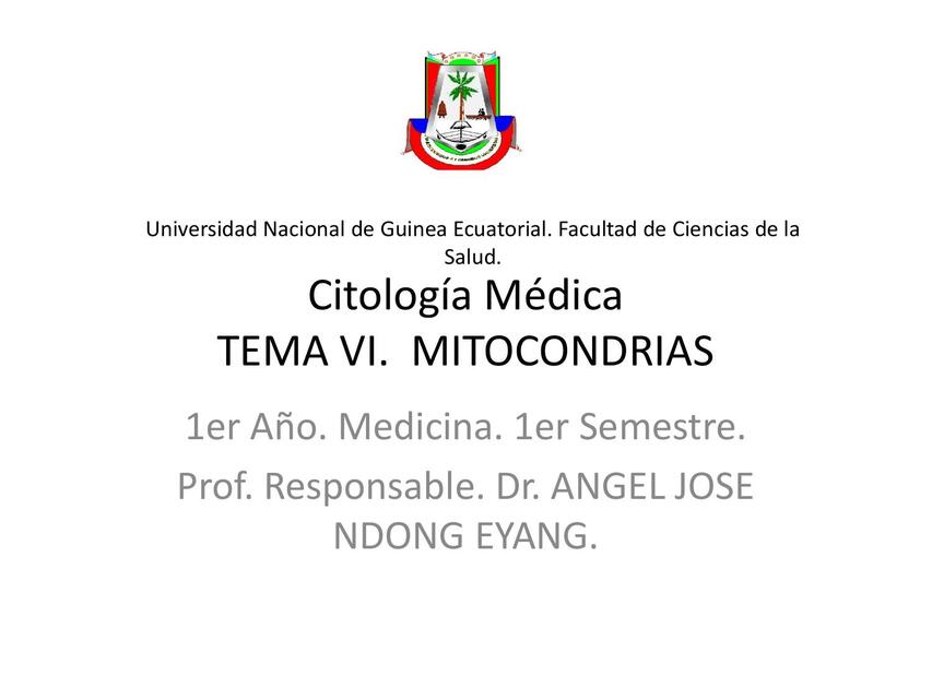 Citología Médica tema VI