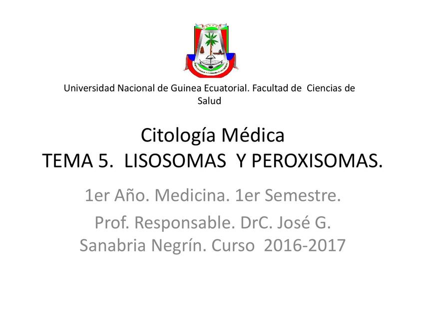 Citología Médica tema V pptx