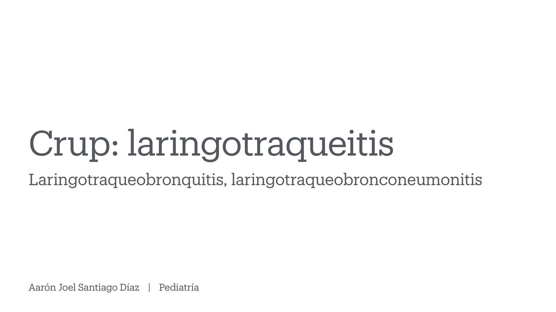 Laringotraqueítis 