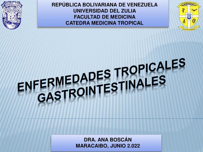 PARASITOSIS INTESTINALES