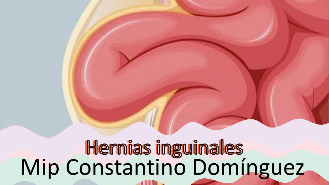 Hernias inguinales