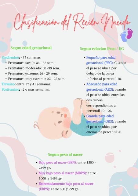 Clasificacion del Recien Nacido