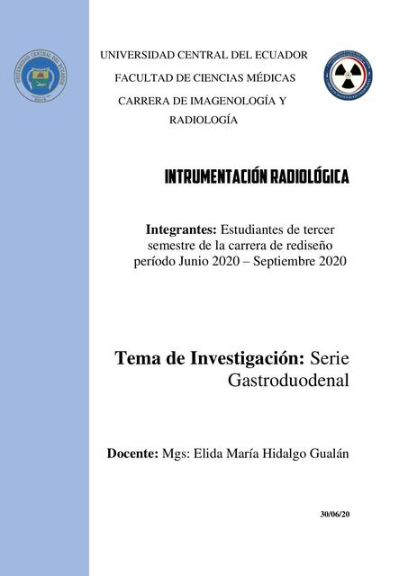 SERIE GASTRODUODENAL TERCER SEMESTRE 1 1