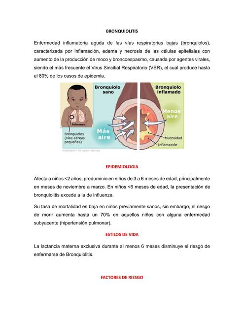 BRONQUIOLITIS