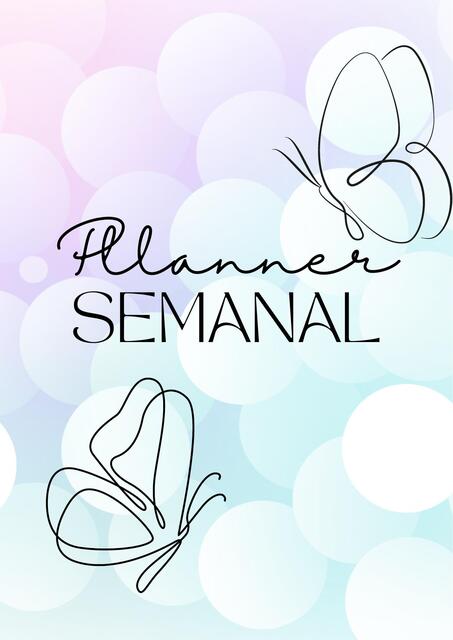 PLANNER SEMANAL 2025 COLORIDO