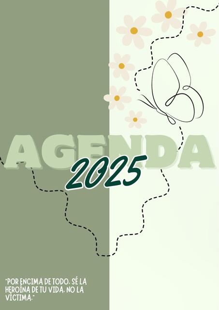 Agenda Simple Verde 2025