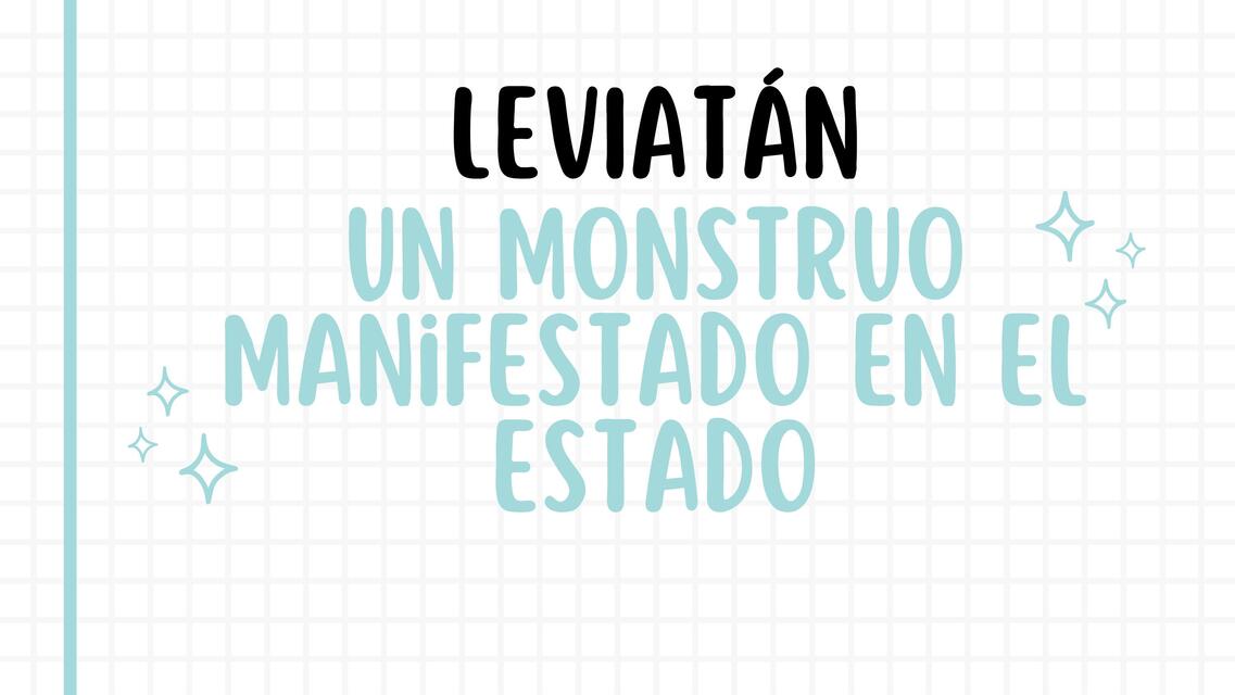 LEVIATÁN TEORÍA POLÍTICA MODERNA