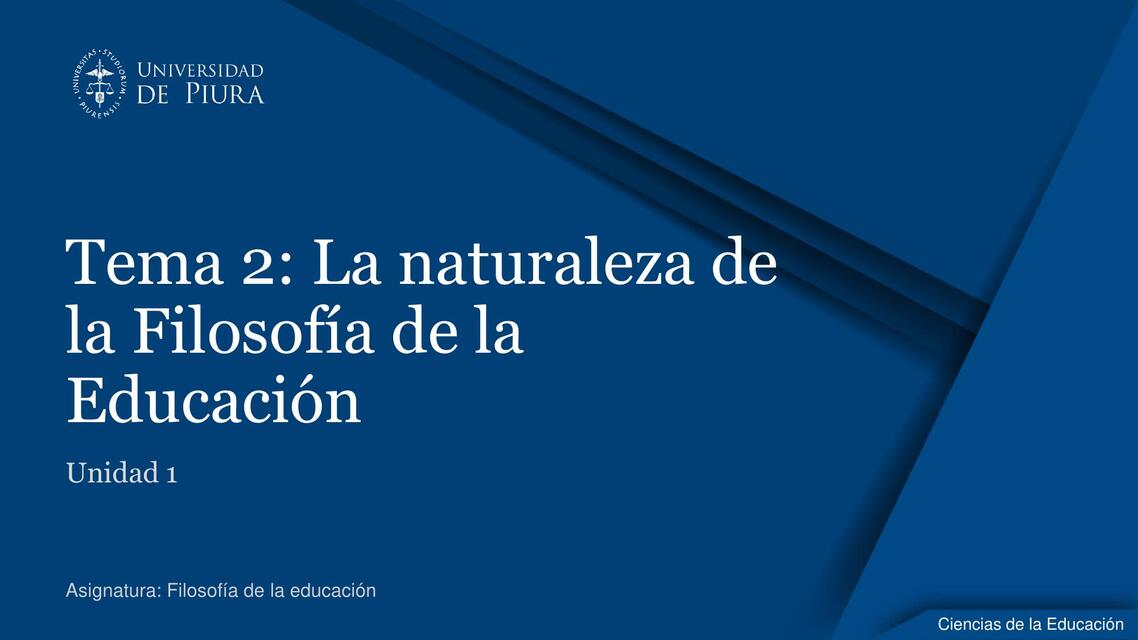 CFE U1 T2 La naturaleza de la filosofía de la edu