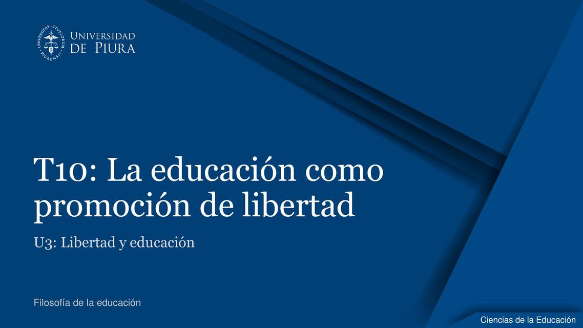 CFE Unidad 3 T10 Educación como habilitación de