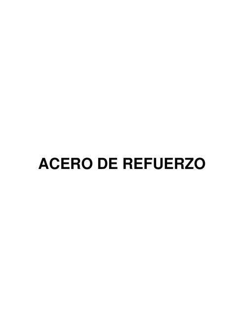 Acero de Refuerzo 