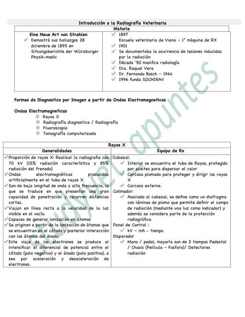 Tablitas examen Imagenologia Rx