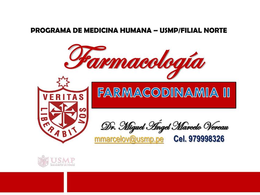 Farmacodinamia II vereau