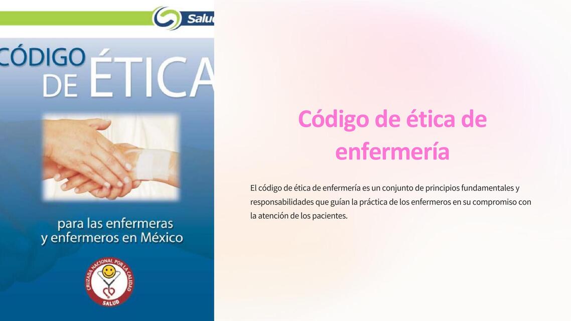 Codigo de etica de enfermeria