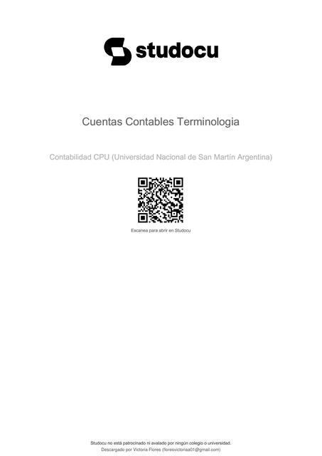 cuentas contables terminologia