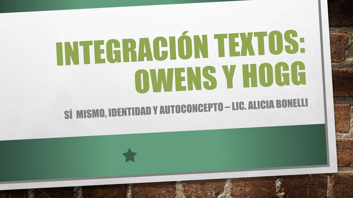 Integración textos