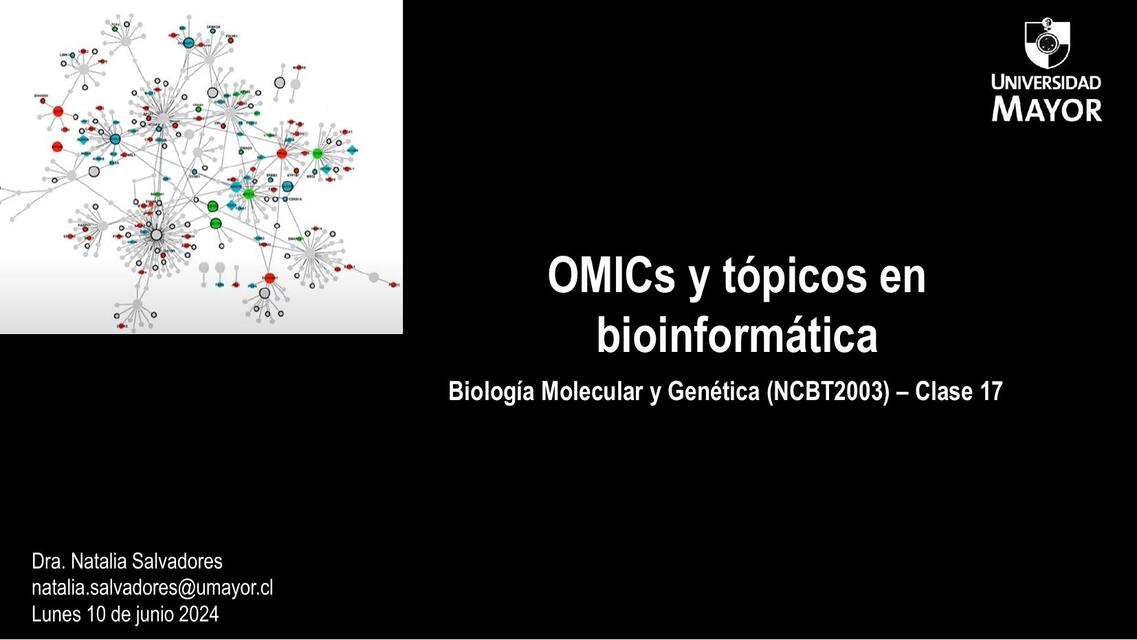 17 OMICs y Bioinformática