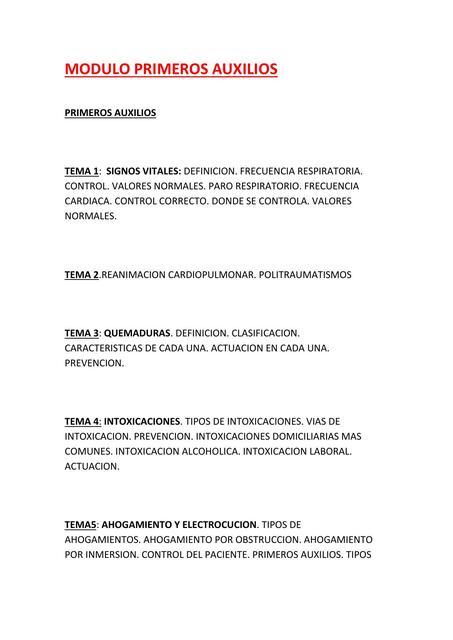 MODULO PRIMEROS AUXILIOS ACT unidad 2 1