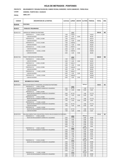 06 04 METRADO PONTONES