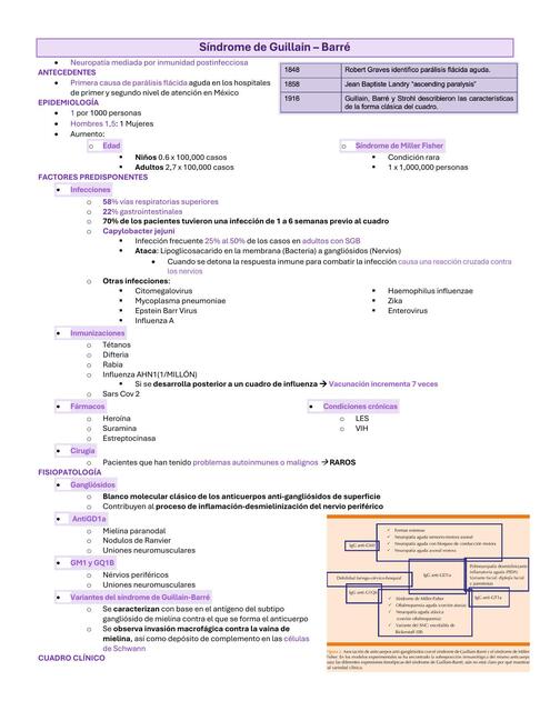 Síndrome de Guillain Barre