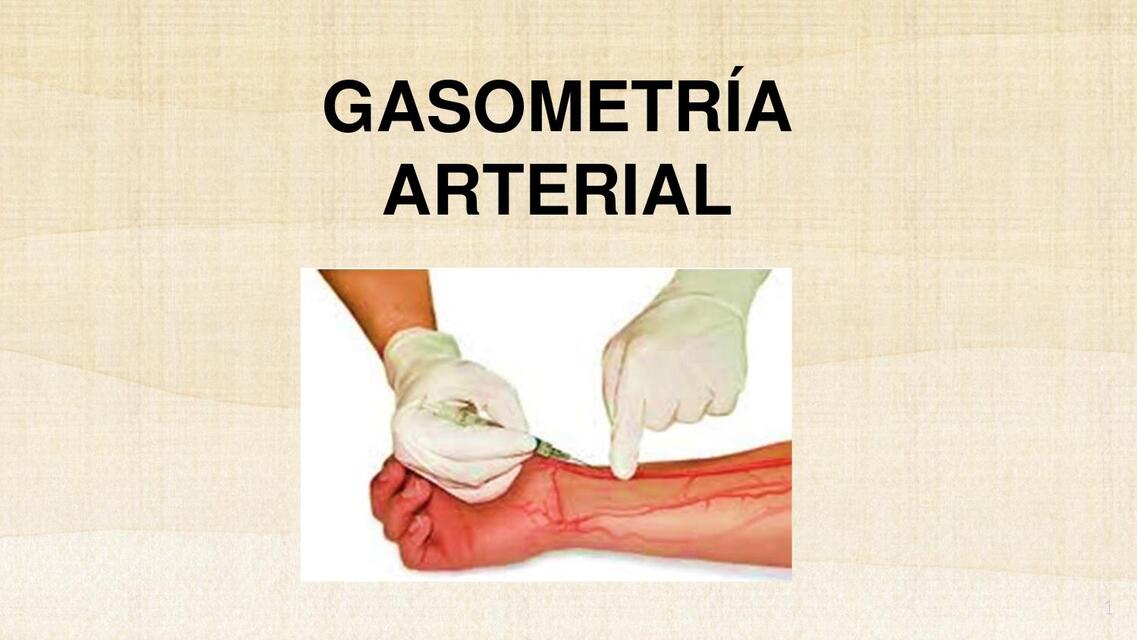 GASOMETRiA ARTERIAL