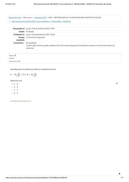 MIC Examen Escrito 09 12 Turno Ordinario 3 REGULAR