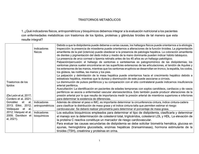 Tratamiento nutricio en trastornos de los macronutrientes