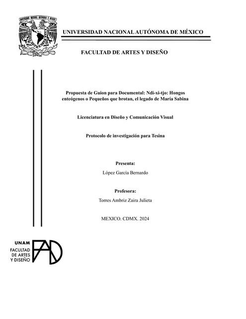 PROTOCOLO DE INVESTIGACIÓN BERNARDO LOPEZ GARCÍA