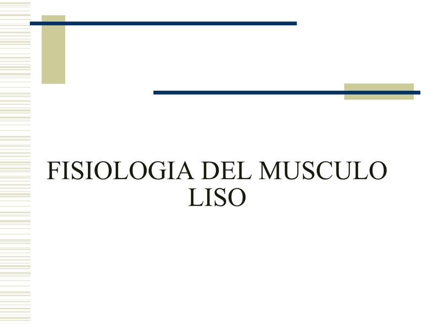 Fisiología del musculo liso