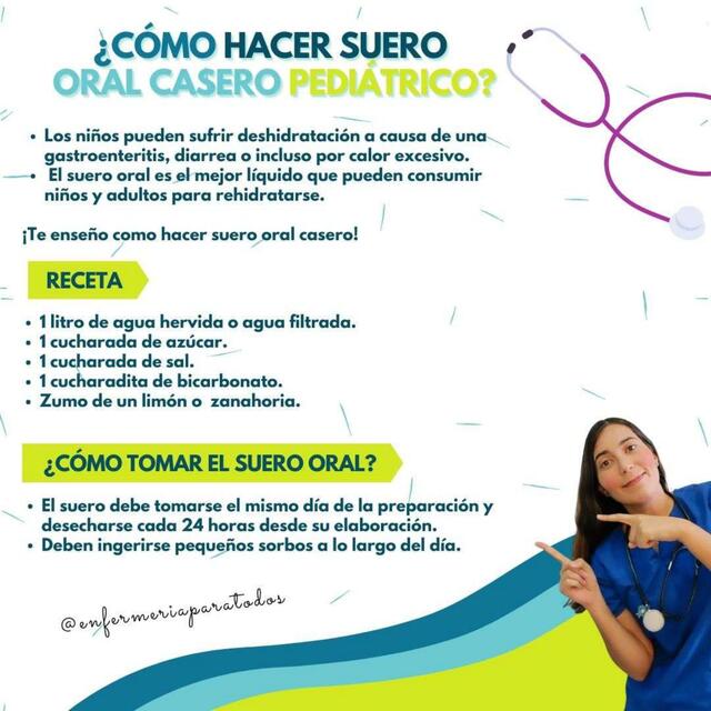 Suero oral casero