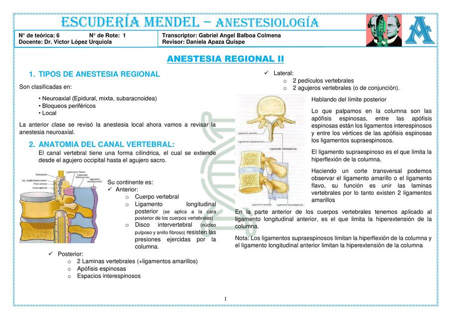 07 ANE 15 03 ANESTESIA REGIONAL II