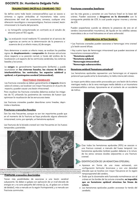 TEC HEMATOMAS ACV RESUMEN DR TELLO