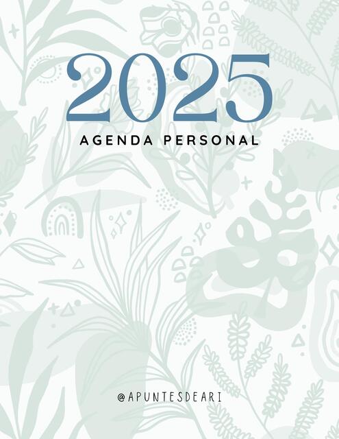 Agenda personal @ApuntesdeAri