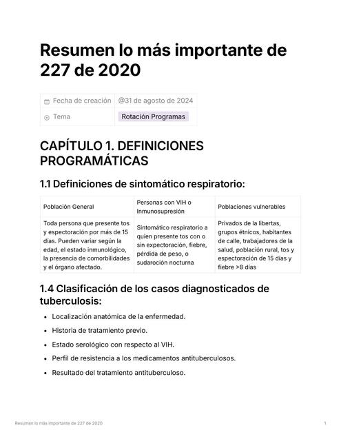 Resumen Resolución 227 de 2020