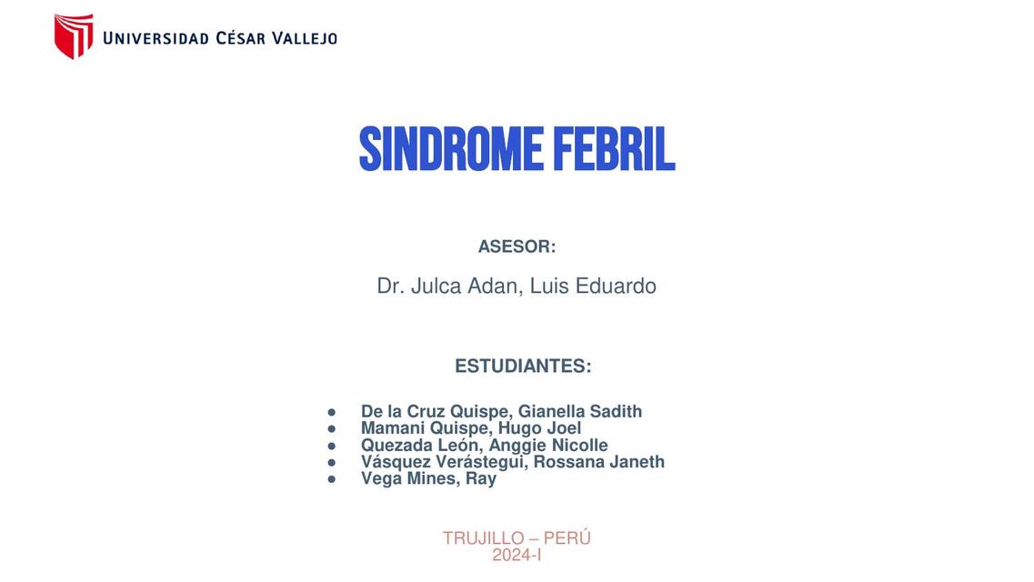 SINDROME FEBRIL