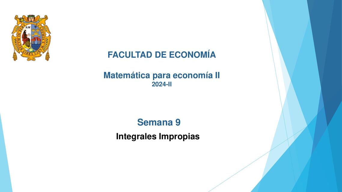 Semana 6 Integral Impropia