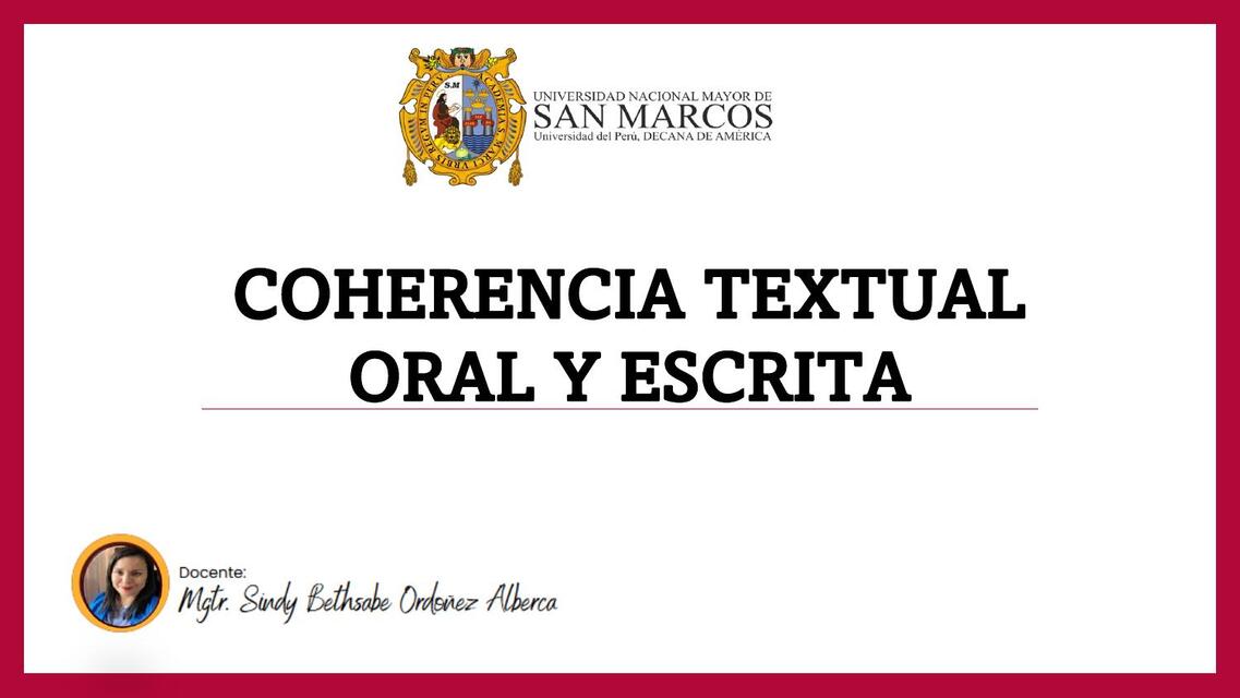 Coherencia , cohesión Textual