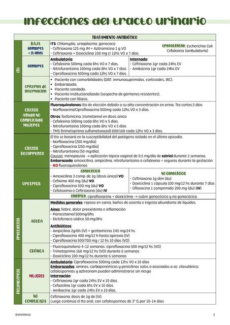 Infecciones urinarias