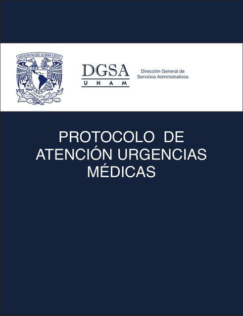 Protocolo en caso de atención urgencia médica DGSA