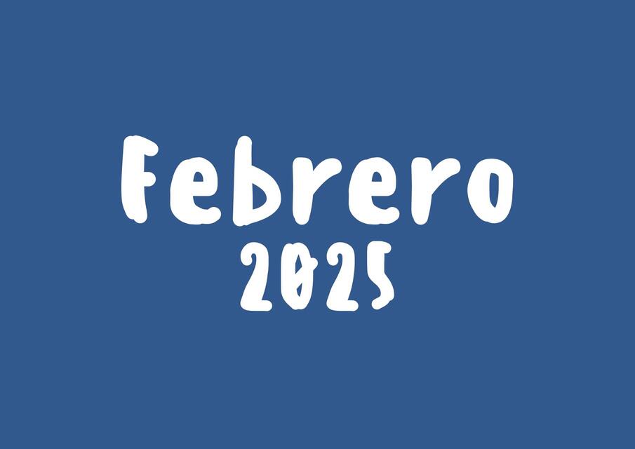 Planner || FEBRERO