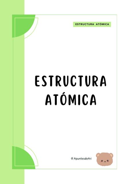 Estructura atómica