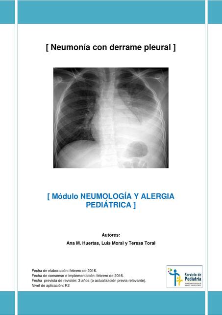 Neumonía con derrame pleural