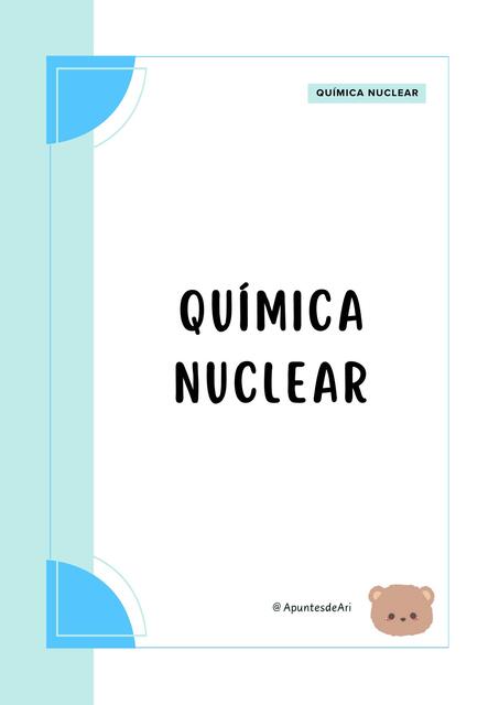 Química Nuclear