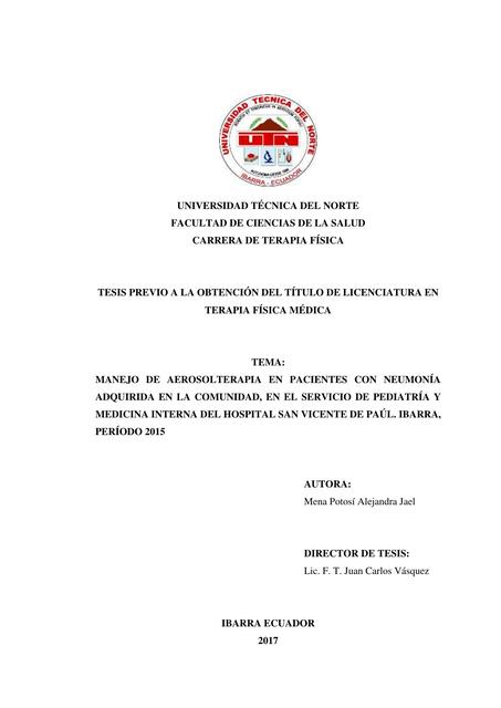 Manejo de aerosolterapia en pacientes con neumonía